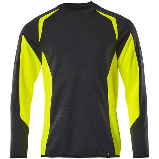 22084 Accelerate Safe Sweatshirt Black/Hi-Vis Yellow L *One Size Only - Outlet Store*