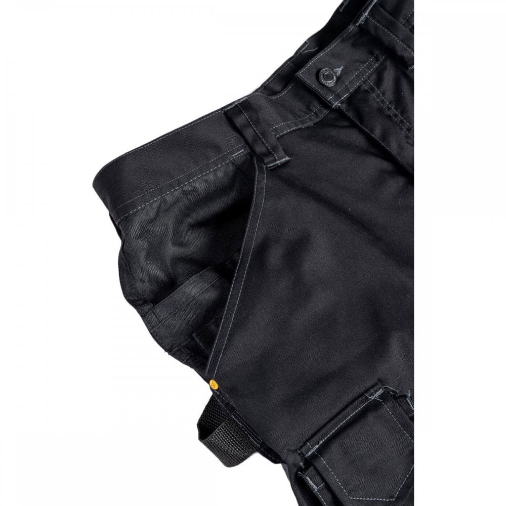 1810084 Essentials Stretch Knee Pocket Black - Slim Fit, Cordura Refinforced
