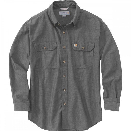 104368 Loose Chambray Long Sleeve Shirt