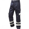 CT02 Ilfracombe Cargo Style Reflective Poly/Cotton Trouser Navy 33" 36" *One Size Only - Outlet Store*