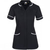 8600 Florence Classic Tunic Black with White Trim UK 14 *One Size Only - Outlet Store*