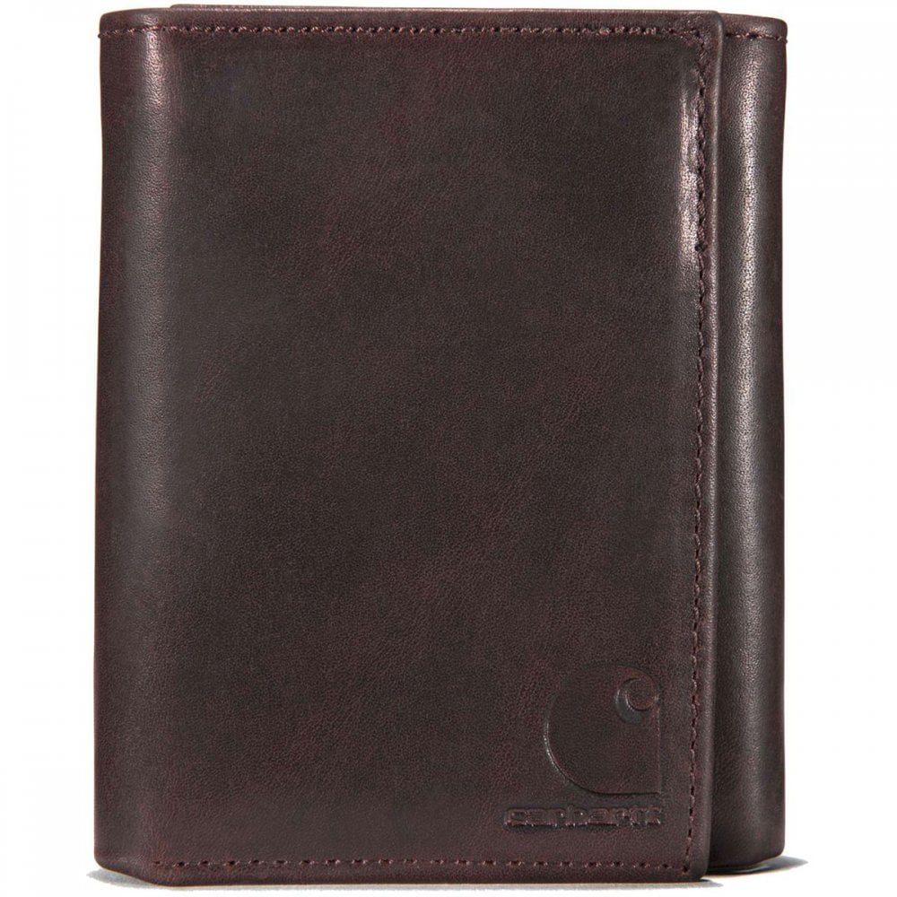 B0000219 Oil Leather Trifold Wallet