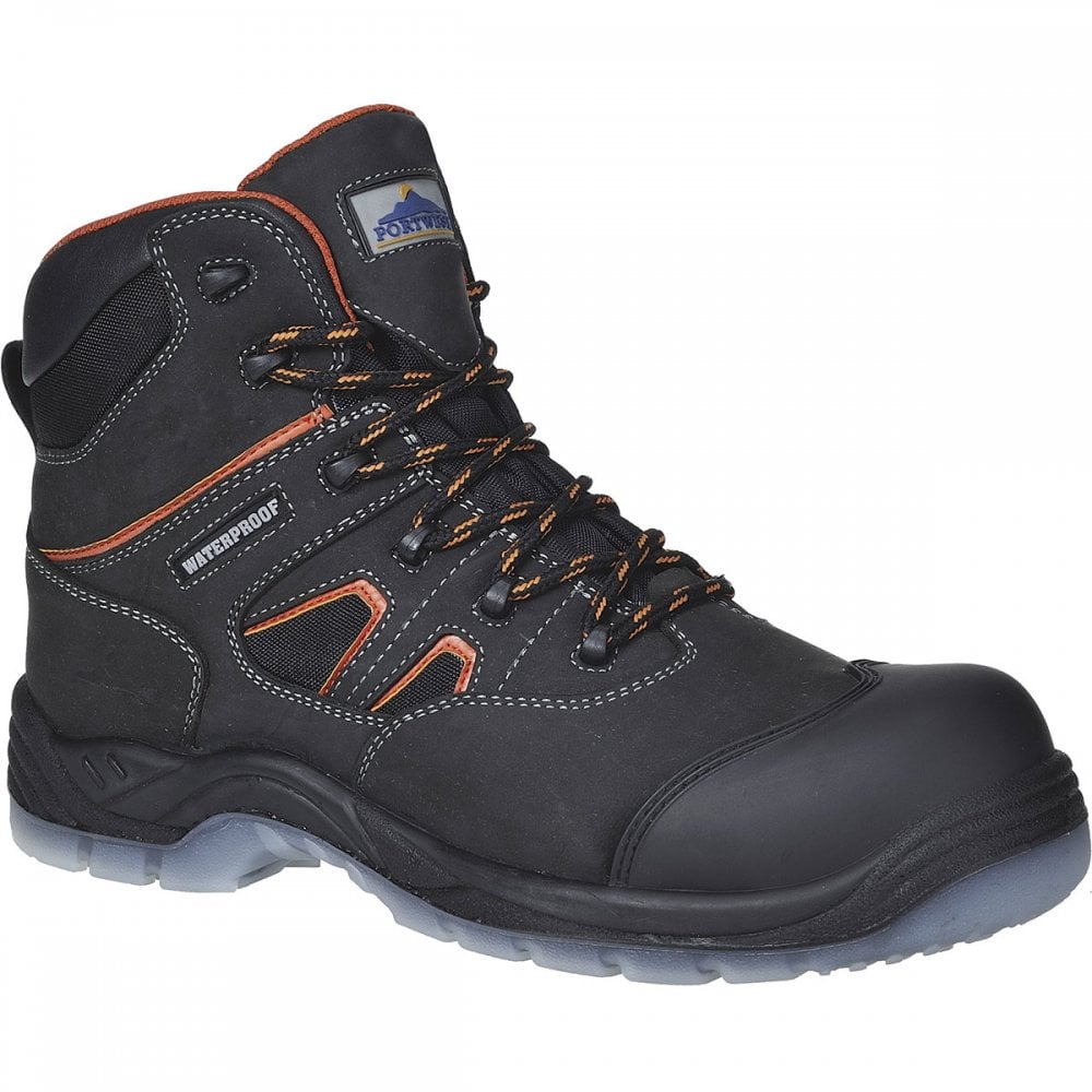 FC57 Portwest Compositelite All Weather S3 Safety Boot WR UK12 - EU47 - US13 Black *One Size Only - Outlet Store*