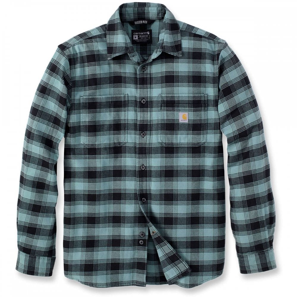 105945 Flannel Long Sleeve Plaid Shirt