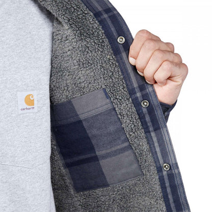 105939 Flannel Sherpa-Lined Shirt Jacket
