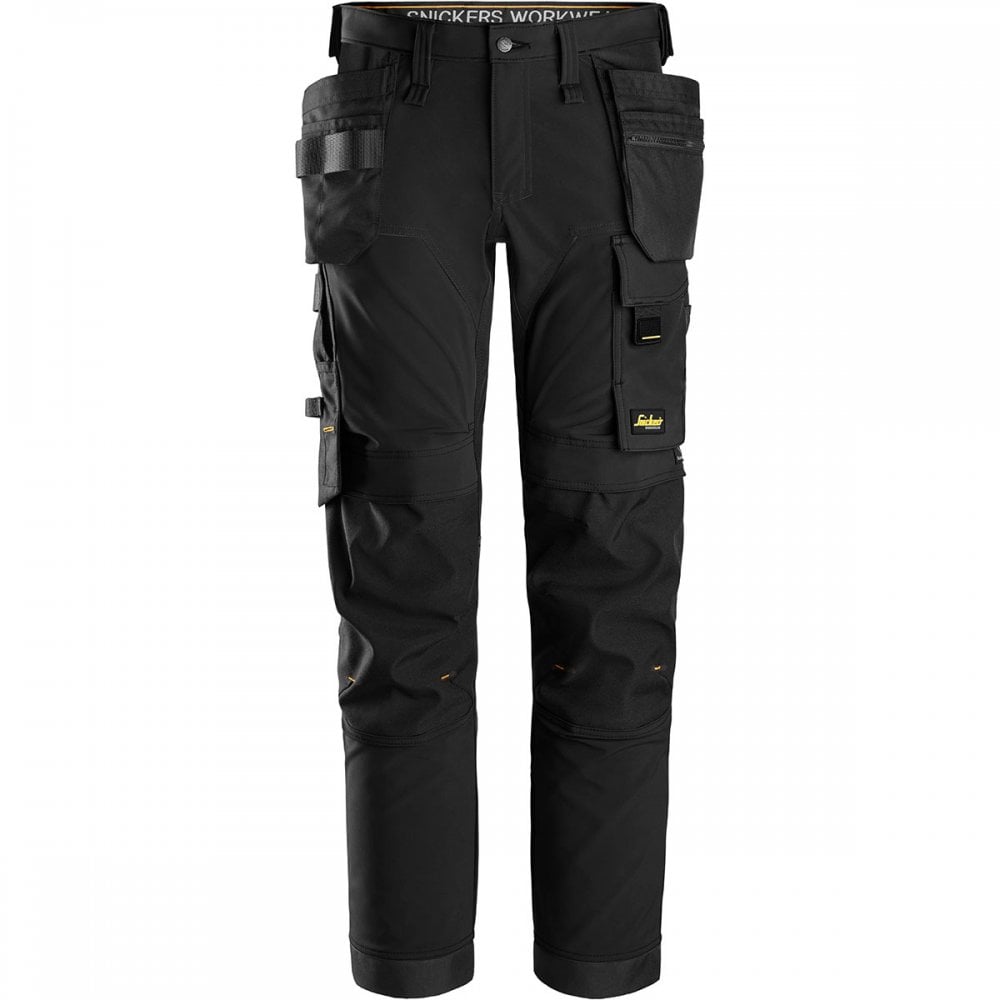 6275 AllroundWork  4-way Stretch Trousers With Holster Pockets Black 35" 35" *One Size Only - Outlet Store*