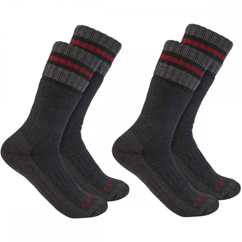 Carhartt Workwear Synthetic-Wool Blend Boot Socks - 2 Pack