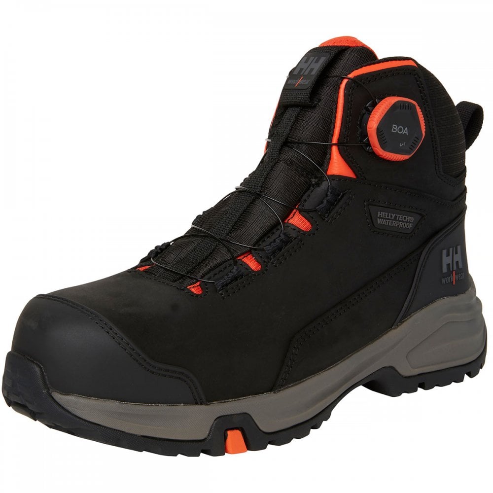 Helly Tech® Waterproof 78443 Manchester LTR Mid S7L HT Boot with BOA® Fastening UK6.5 - EU40 - US7.5 Black/Grey *One Size Only - Outlet Store*