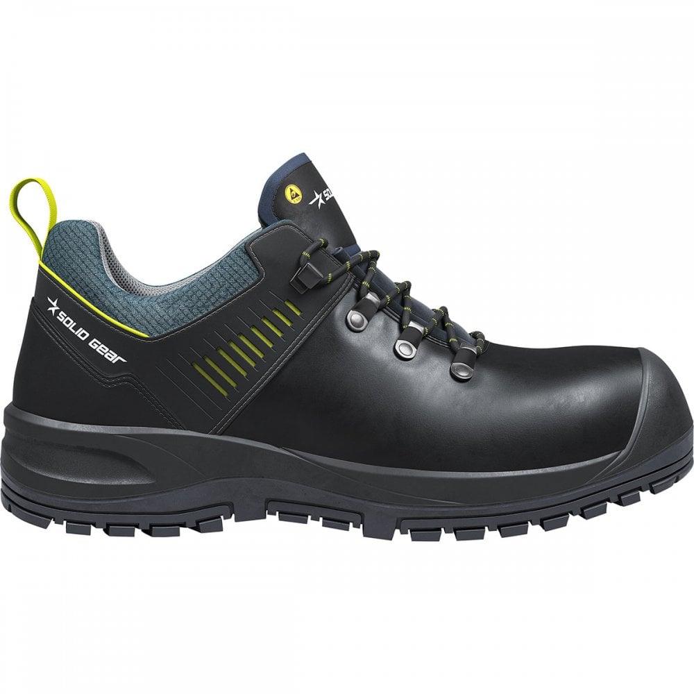 SG73101 Solid Gear Ion Low S3L Safety Shoes UK12 - EU47 - US13 Black/Yellow *One Size Only - Outlet Store*