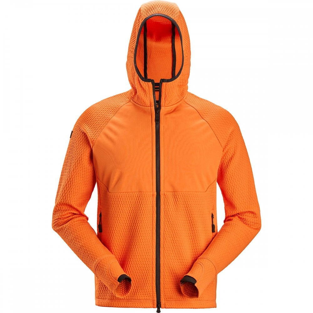 8405 FlexiWork Full-Zip Windproof Midlayer Hoodie Warm Orange L *One Size Only - Outlet Store*