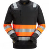 8031 High-Vis Class 1 Sweatshirt Black/High-Vis Orange XL *One Size Only - Outlet Store*