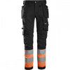 6234 High-Vis Class 1 Stretch Trousers Holster Pockets Black/High-Vis Orange 32" 36" *One Size Only - Outlet Store*