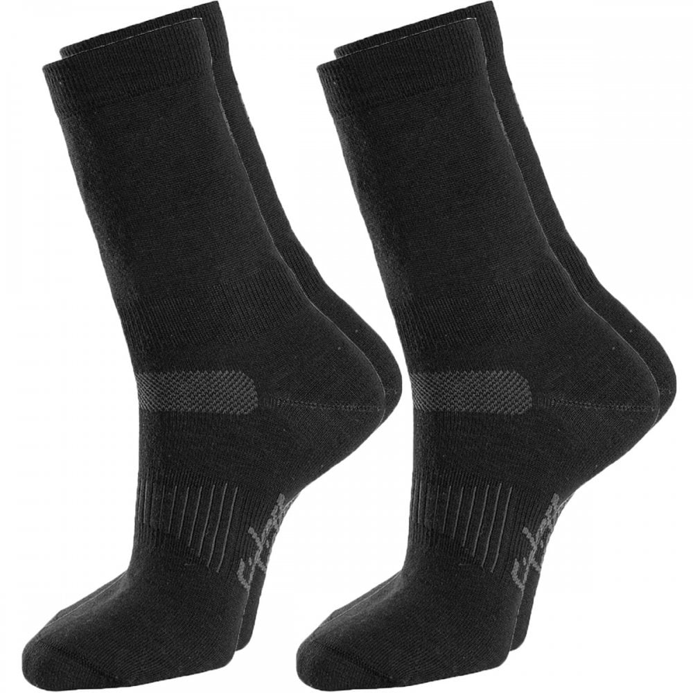 9216 Wool Socks 2-Pack Black UK7-10 - EU41-44 *One Size Only - Outlet Store*