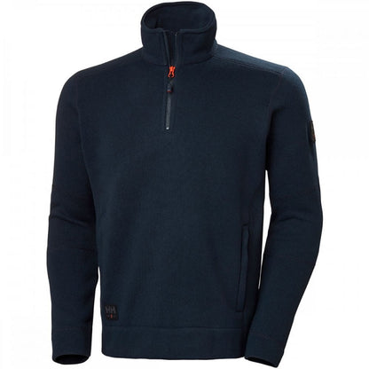 72251 Kensington 1/2 Zip Knitted Navy 4XL *One Size Only - Outlet Store*