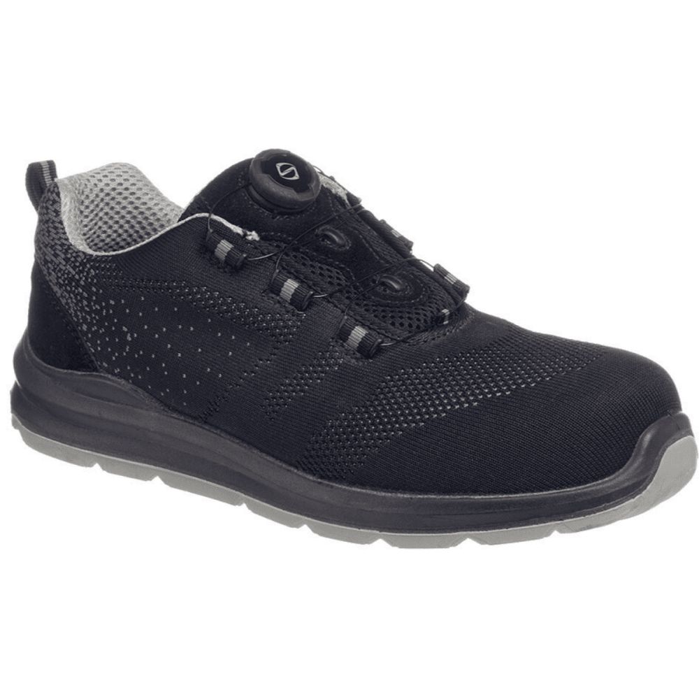 FT08 Compositelite Wire Lace Safety Trainer Knit S1P UK11 - EU46 - US12 Black/Grey *One Size Only - Outlet Store*