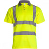 UC808 Hi Vis Short Sleeve Poloshirt Yellow 3XL *One Size Only - Outlet Store*