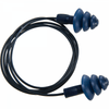 EP07 Detectable TPR Corded Ear Plugs (50 pairs) Blue One Size *One Size Only - Outlet Store*