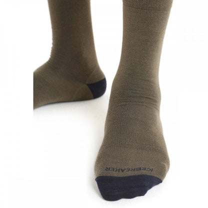 Mens Merino Lifestyle Fine Gauge Crew Socks