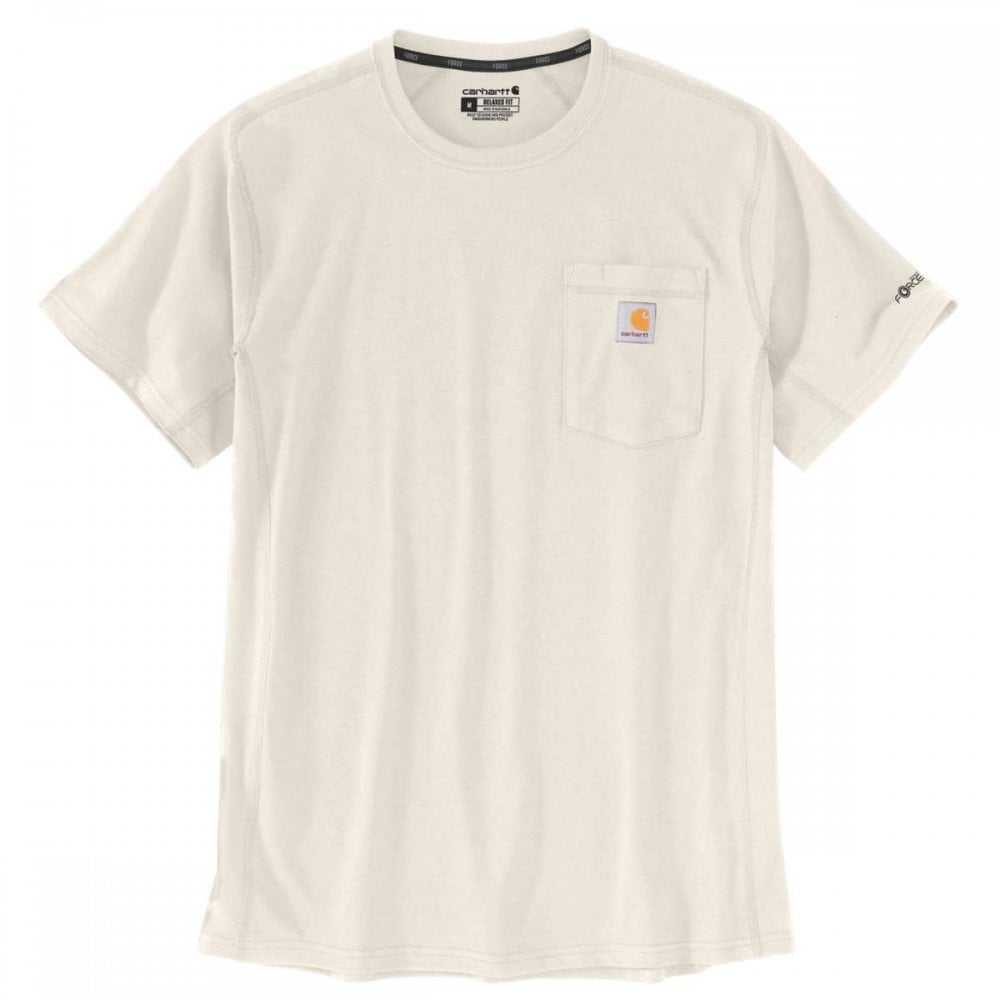 106652 Carhartt Force Relaxed Fit Midweight Short-Sleeve Pocket T-Shirt Malt S *One Size Only - Outlet Store*