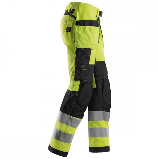 6932 FlexiWork High-Vis Work Trousers Holster Pockets+ Class 2