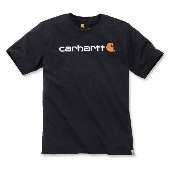 103361 Core Logo T-Shirt Short Sleeve Relaxed Loose Fit Carbon Heather XS *One Size Only - Outlet Store*