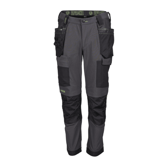Apache Calgary 4 way Stretch Trouser Grey/Black 29" 28" *One Size Only - Outlet Store*