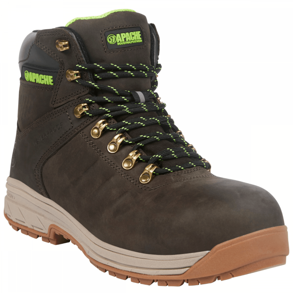 Moose Jaw  Leather Waterproof Safety Boot UK9 Brown *One Size Only - Outlet Store*