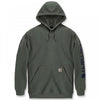K288 Loose Fit Midweight Logo Sleeve Graphic Sweatshirt Dusty Olive M *One Size Only - Outlet Store*