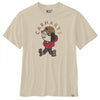 107051 Tk7051 Mens Relaxed Fit Lightweight S/S Active Jac Graphic T-Shirt Oat Milk S *One Size Only - Outlet Store*