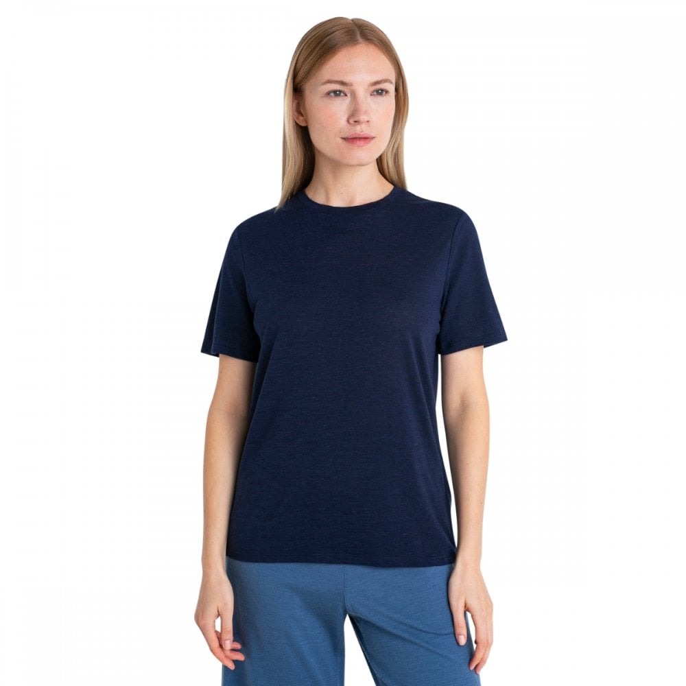 Womens Merino Linen Short Sleeve T-Shirt