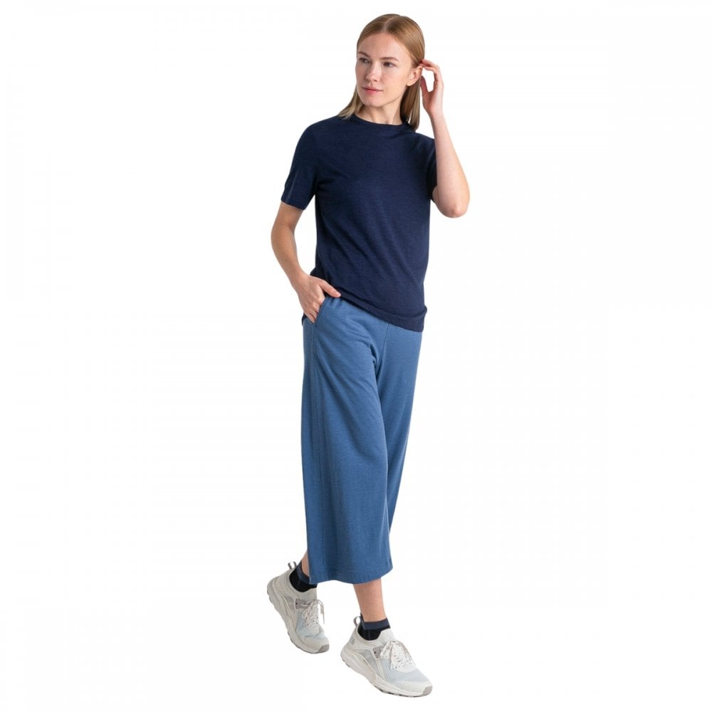 Womens Merino Linen Short Sleeve T-Shirt