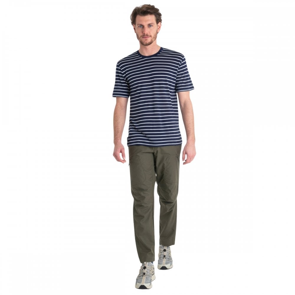 Mens Merino Blend Drayden Short Sleeve T-Shirt Stripe