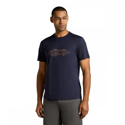 Mens Merino 150 Tech Lite Short Sleeve T-Shirt Pukaki Reflected