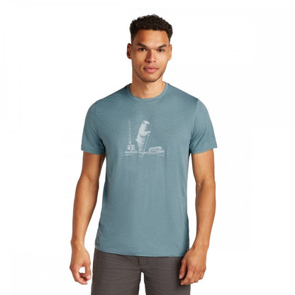 Mens Merino 150 Tech Lite Short Sleeve T-Shirt Polar Paddle