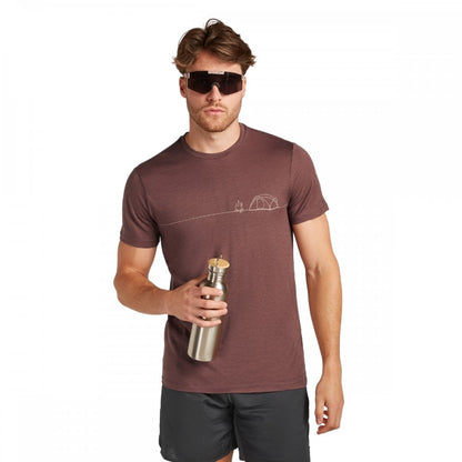 Mens Merino 150 Tech Lite Short Sleeve T-Shirt Single Line Camp