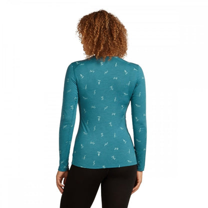 Womens Merino 200 Oasis Long Sleeve Crewe Thermal Top Snow Day