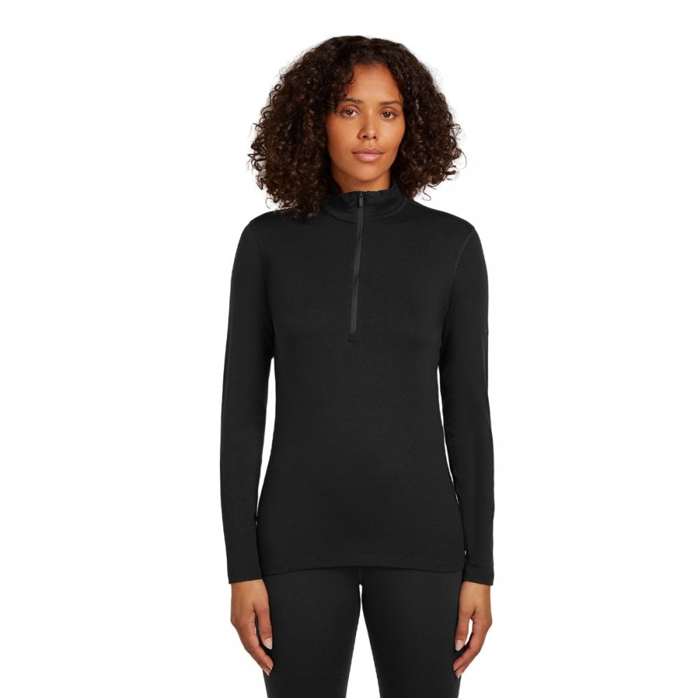 Womens Merino Blend Core Heavyweight Long Sleeve Half Zip Thermal Top