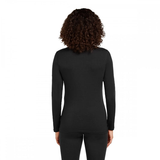 Womens Merino Blend Core Heavyweight Long Sleeve Half Zip Thermal Top