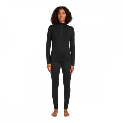 Womens Merino Blend Core Heavyweight Long Sleeve Half Zip Thermal Top