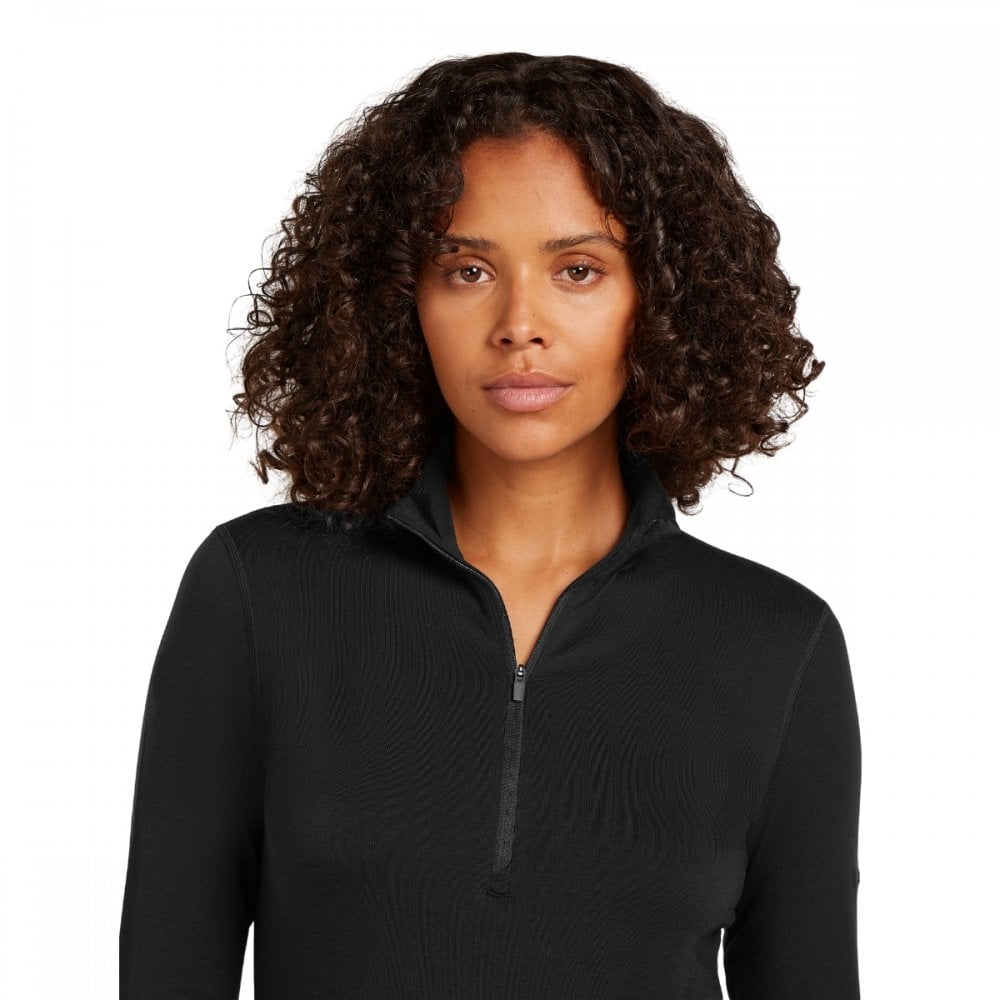 Womens Merino Blend Core Heavyweight Long Sleeve Half Zip Thermal Top