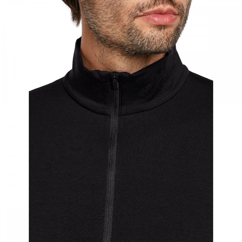 Mens Merino Blend Core Heavyweight Long Sleeve Half Zip Thermal Top