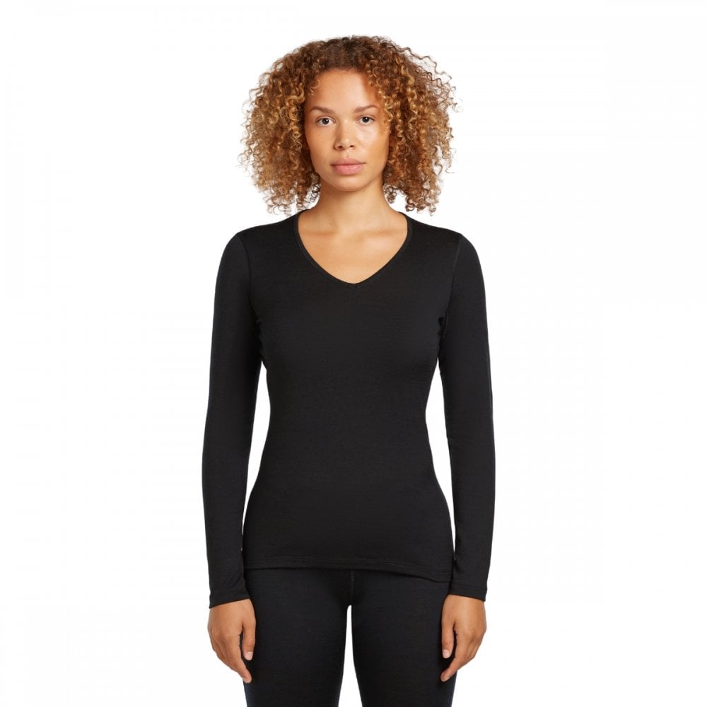 Womens Merino 200 Oasis Long Sleeve V Neck Thermal Top