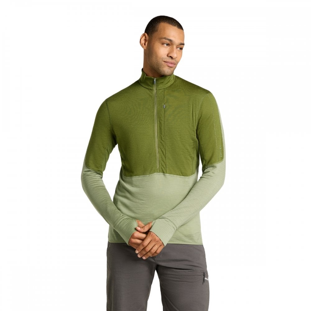 Mens Merino Blend 200 Realfleece™ Descender Long Sleeve Half Zip Jacket