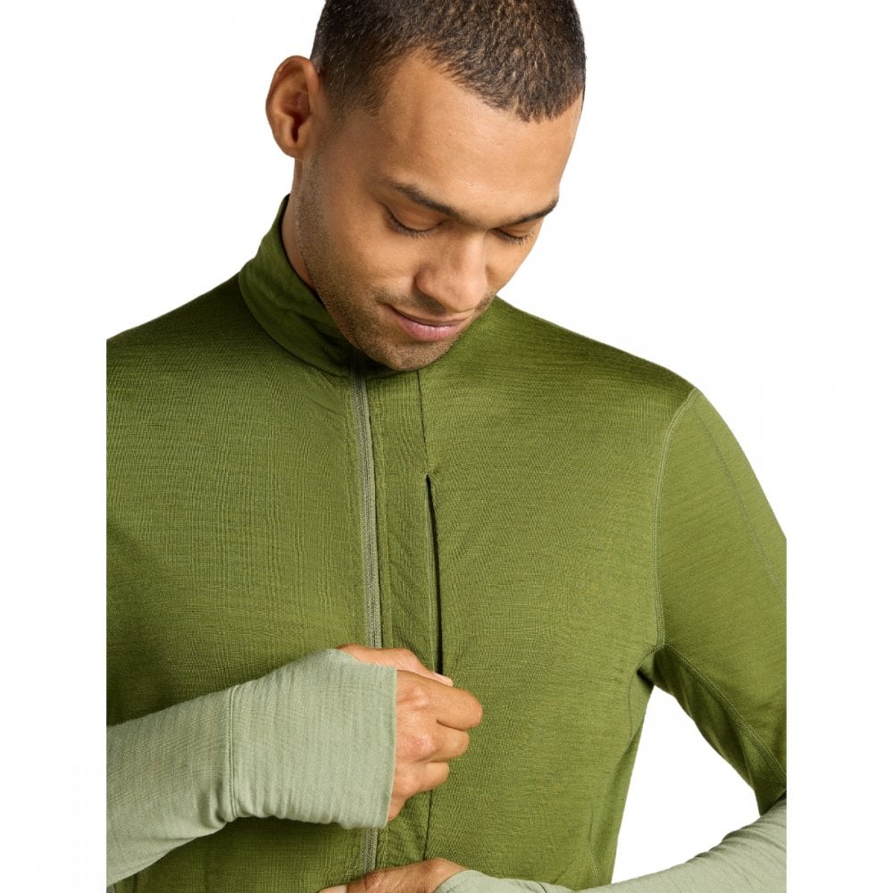 Mens Merino Blend 200 Realfleece™ Descender Long Sleeve Half Zip Jacket
