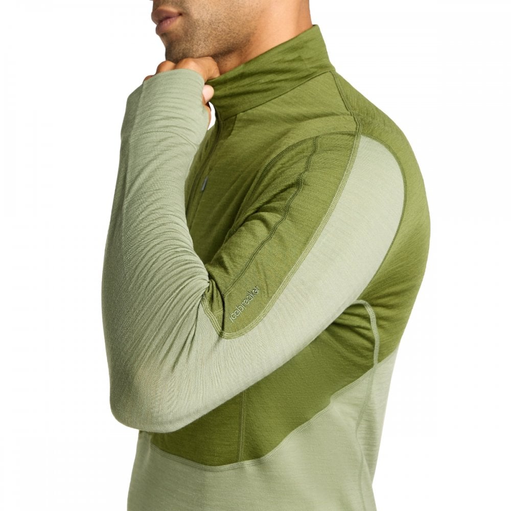 Mens Merino Blend 200 Realfleece™ Descender Long Sleeve Half Zip Jacket