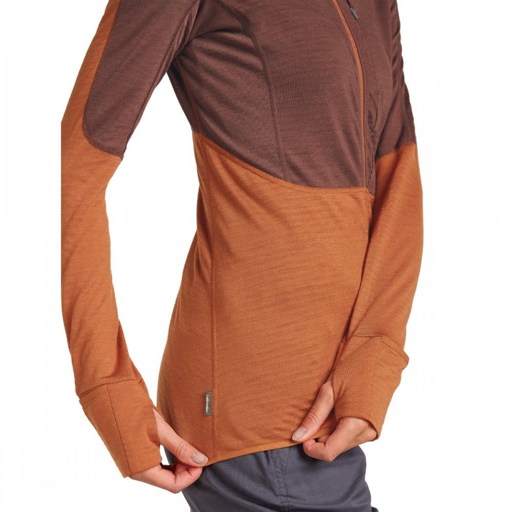 Womens Merino Blend 200 Realfleece™ Descender Long Sleeve Zip Hoodie