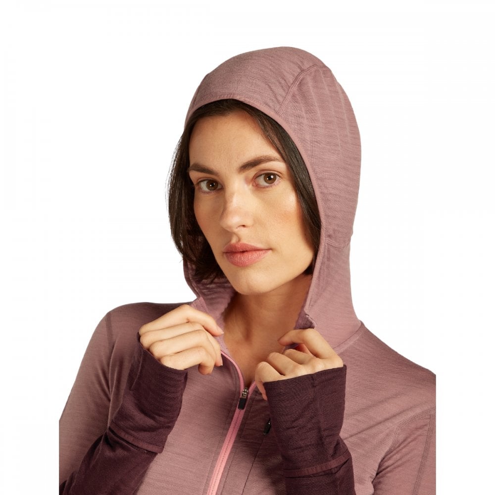 Womens Merino Blend 200 Realfleece™ Descender Long Sleeve Zip Hoodie