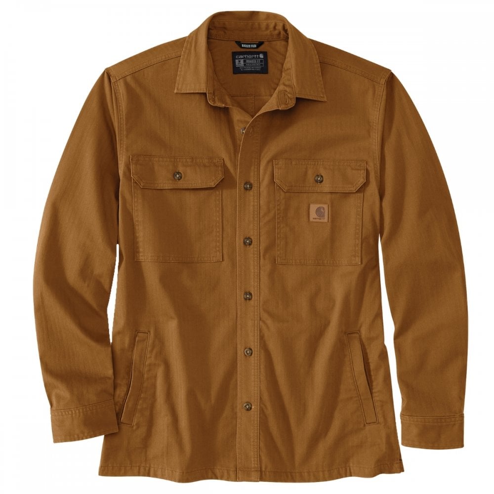 107307 Newcastle Shirt Jac Carhartt Brown M *One Size Only - Outlet Store*