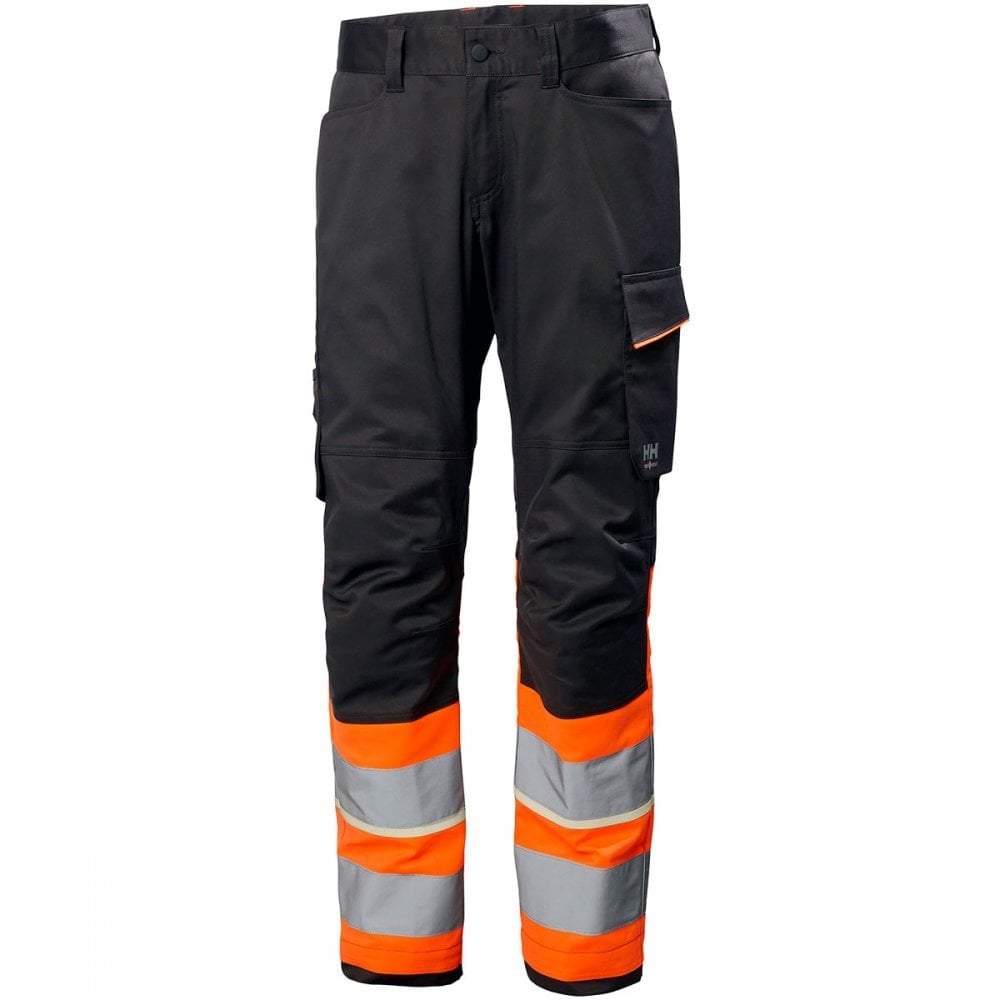 77513 UC-ME Work Trousers Class 1 Hi Vis Orange/Ebony Waist: 30" Inside Leg: 31" *One Size Only - Outlet Store*
