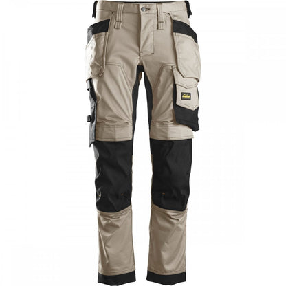 6241 AllroundWork Slim Fit Trousers Holster Pockets Khaki/Black Waist: 33" Inside Leg: 32" *One Size Only - Outlet Store*